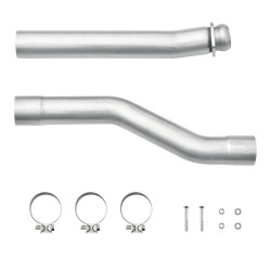 2003-2007 6.0L PowerStroke 3.5" CAT/Muffler Delete Racepipe With Clamps For F250/350 Super Duty