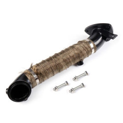 3.0" Downpipe Testpipe Exhaust For Chevy 2015.5-2016 GMC 6.6L V8 Duramax Diesel LML Black | Vigor Diesel