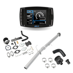 4" DPF/EGR/CCV/DEF Delete 2013-2018 6.7L Cummins Delete Kit, Mini Maxx V2+4" Race Pipe+EGR(Black) All-in-One Kit