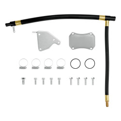 2011-2016 GMC/Chevy 6.6L Duramax LML EGR Valve & Cooler Delete Kit (Silver) for Silverado/Sierra 2500/3500 HD