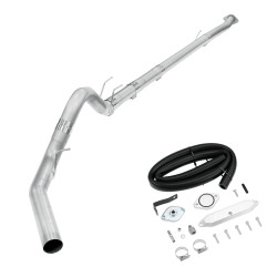 4" DPF/EGR Delete 2011-2014 6.7L Powerstroke EGR Delete Kit(Normal, Silver) and 4" Dp-Back Exhaust