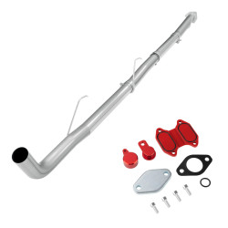 4" DPF/EGR Delete 2013-2021 Cab & Chassis 6.7L Cummins EGR Delete Kit(Red) and 4" Race Pipe