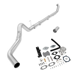 5" DPF/EGR Delete 2013-2018 6.7L Cummins EGR Delete Kit(Silver) and 5" Turbo-Back Exhaust
