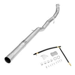 4" DPF/EGR Delete 2015.5-2016 LML Duramax EGR Delete Kit(Silver) and 4" Race Pipe