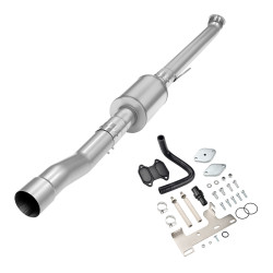 4" DPF/EGR Delete 2019-2021 6.7L Cummins EGR Delete Kit(Black) and 4" Race Pipe W/Muffler