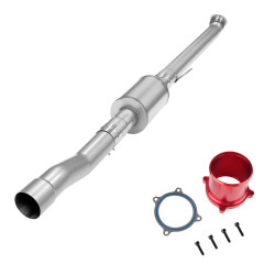 4" DPF/EGR Delete 2019-2021 6.7L Cummins EGR Delete Kit(Red) and 4" Race Pipe W/Muffler