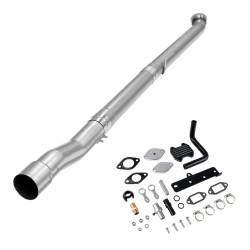4" DPF/EGR Delete 2022-2024 6.7L Cummins EGR Delete Kit(Black) and 4" Race Pipe