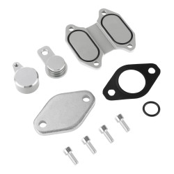2013-2024 Dodge Ram 6.7L Cummins EGR Valve & Cooler Delete Kit (Silver) for 3500 4500 5500 Cab & Chassis
