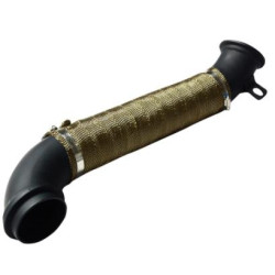 3.0" 6.6L Duramax 2004.5-2010 LLY LBZ LMM Diesel Downpipe Exhaust Black | Vigor Diesel