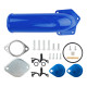 2008-2010 Ford 6.4L Powerstroke EGR Valve & Cooler Delete Kit with Intake Elbow (Blue) for F250 F350 F450 F550 0