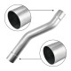 2003-2007 6.0L PowerStroke 3.5" CAT/Muffler Delete Racepipe With Muffler For F250/350 Super Duty 3