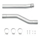 2003-2007 6.0L PowerStroke 3.5" CAT/Muffler Delete Racepipe With Clamps For F250/350 Super Duty 0