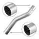 2003-2007 6.0L PowerStroke 3.5" CAT/Muffler Delete Racepipe With Clamps For F250/350 Super Duty 2