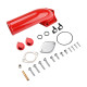 2008-2010 Ford 6.4L Powerstroke EGR Valve & Cooler Delete Kit with Intake Elbow (Red) for F250 F350 F450 F550 0