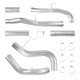 2017-2019 6.6L Duramax L5P 5" Downpipe-Back DPF Delete Exhaust System For Silverado Sierra 2500/3500HD 2