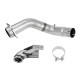 6.7L Powerstroke 4" Turbo Exhaust Downpipe For 2015-2019 Ford F-250 F-350 F-450 F-550 Super Duty | Vigor Diesel 1