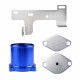 2010-2024 Dodge Ram 6.7L Cummins EGR Valve & Cooler Delete Kit with Throttle Valve (Blue) for 2500 3500 14
