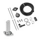 6.7L Powerstroke CCV PCV Reroute/Delete Kit w/Catch Can (Basic, Black) for 2011-2025 Ford F250 F350 F450 F550｜Vigor Diesel 0