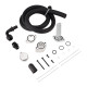 6.7L Powerstroke CCV PCV Reroute/Delete Kit w/Catch Can (Enhanced, Silver) for 2011-2025 Ford F250 F350 F450 F550｜Vigor Diesel 0