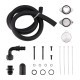 6.7L Powerstroke CCV PCV Reroute/Delete Kit (Enhanced, Silver) for 2011-2025 Ford F250 F350 F450 F550 Crank Vent｜Vigor Diesel 14