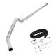 4" DPF/EGR Delete 2011-2014 6.7L Powerstroke EGR Delete Kit(Normal, Silver) and 4" Dp-Back Exhaust 0