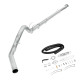 4" DPF/EGR Delete 2011-2014 6.7L Powerstroke EGR Delete Kit(Upgraded, Silver) and 4" Dp-Back Exhaust 0