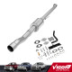 4" DPF/EGR Delete 2022-2024 6.7L Cummins EGR Delete Kit(Silver) and 4" Race Pipe W/Muffler 1